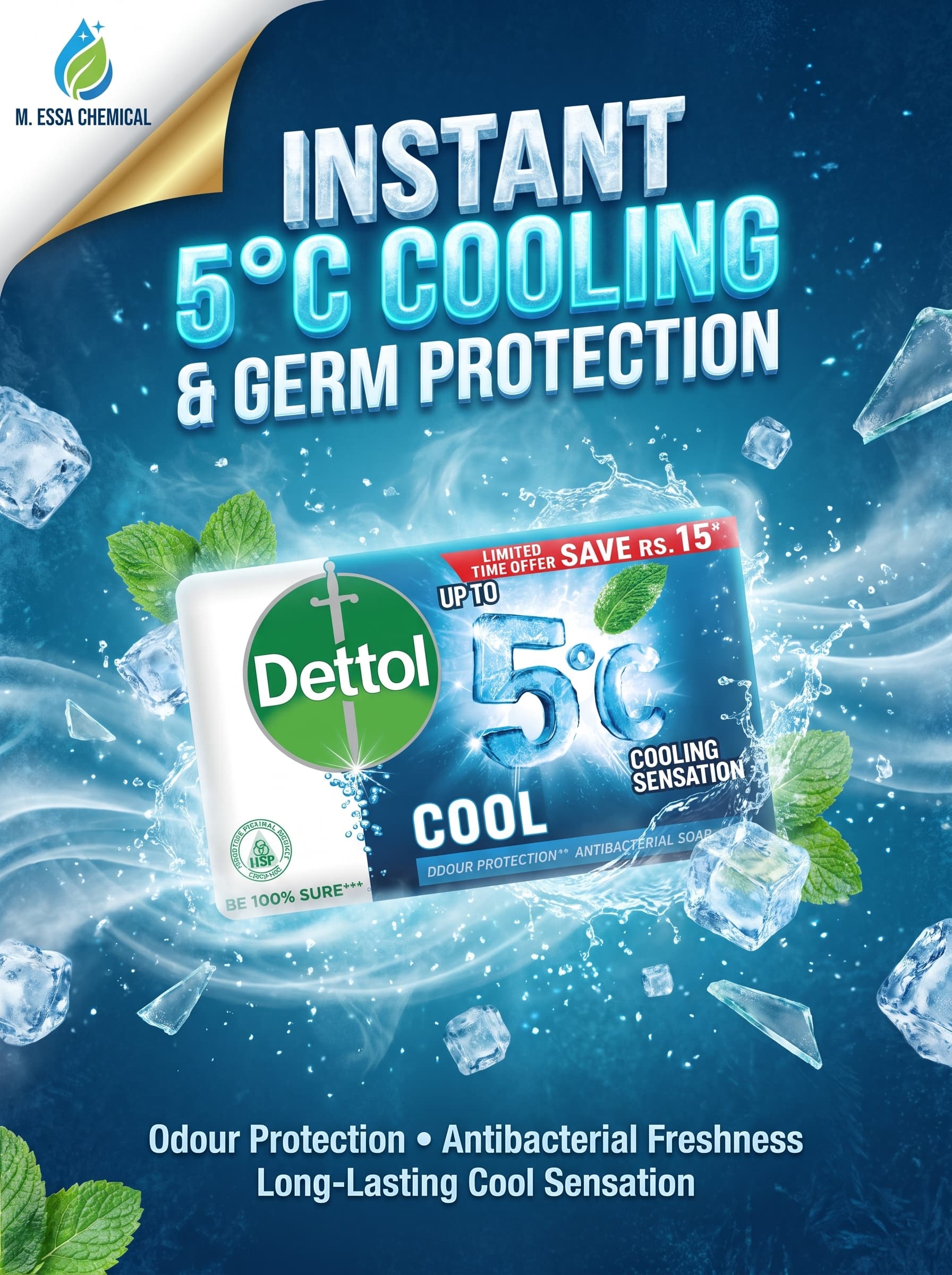 Dettol Cool Antibacterial Soap with Menthol