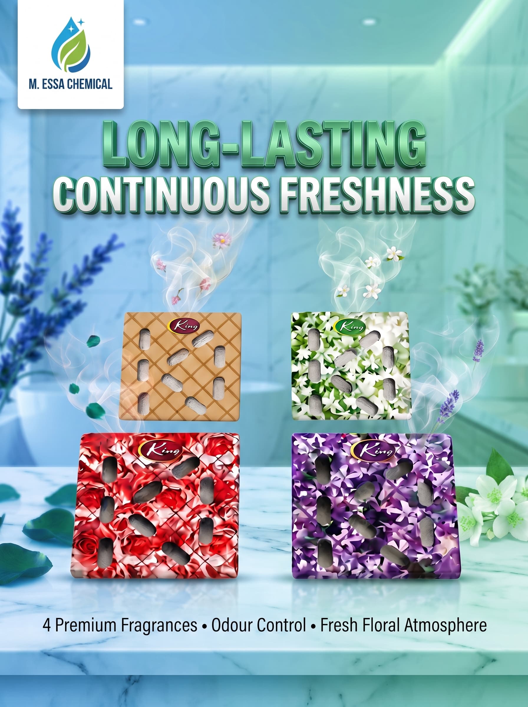 King Toilet Freshener Fragrance Blocks