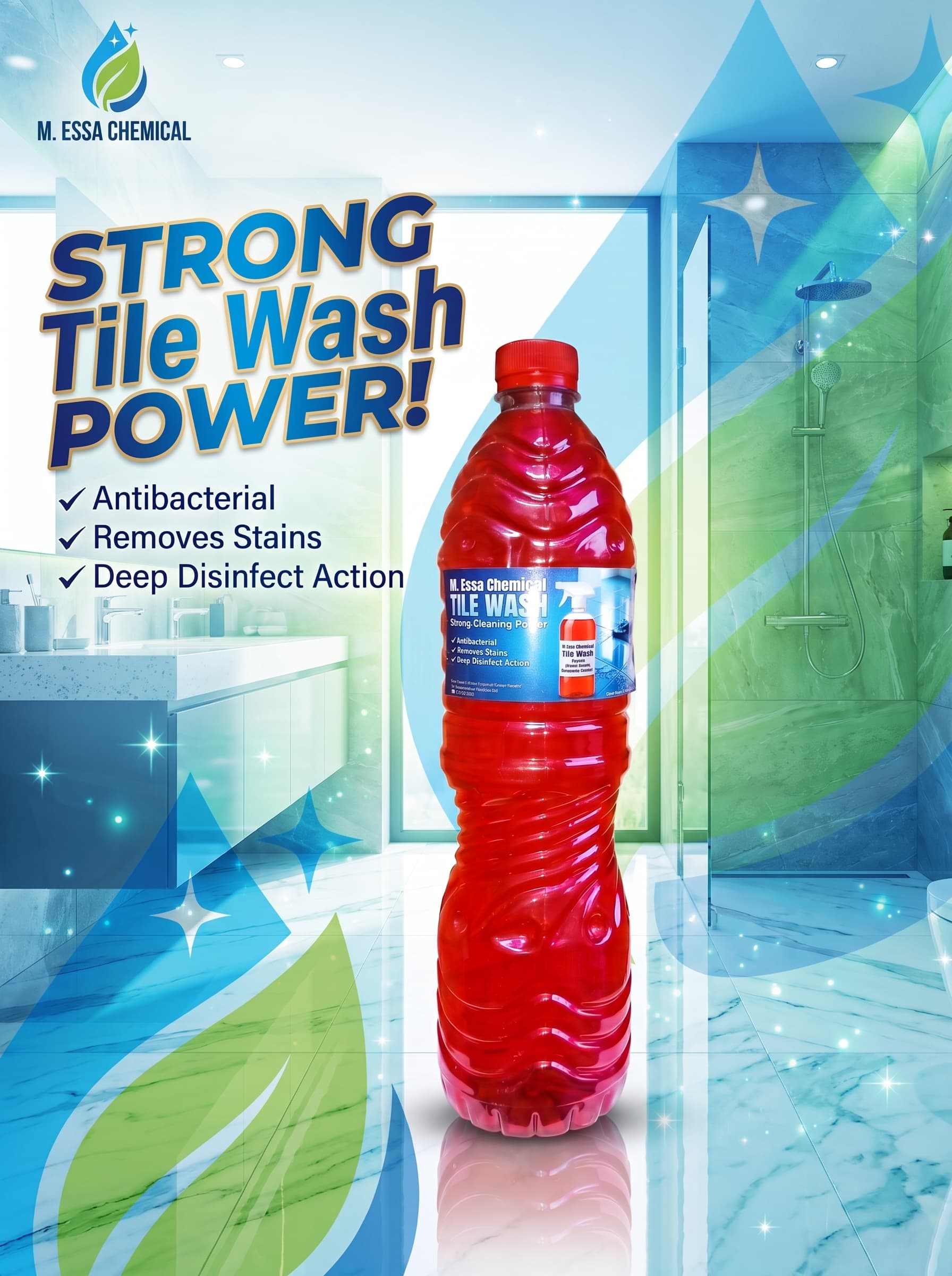 ESSA Premium Tile Wash Bottle for Cleaning Ceramic Tiles and Floors