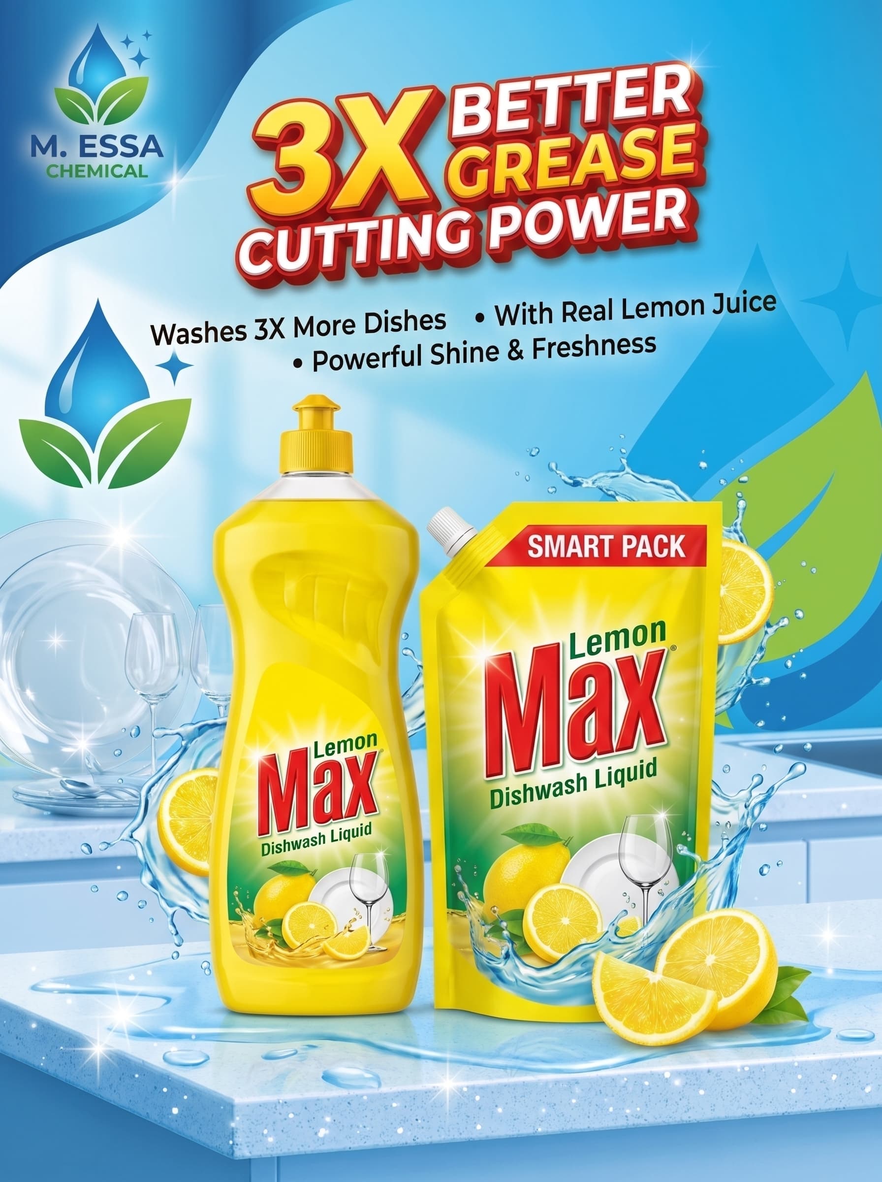 Lemon Max Dishwash Liquid