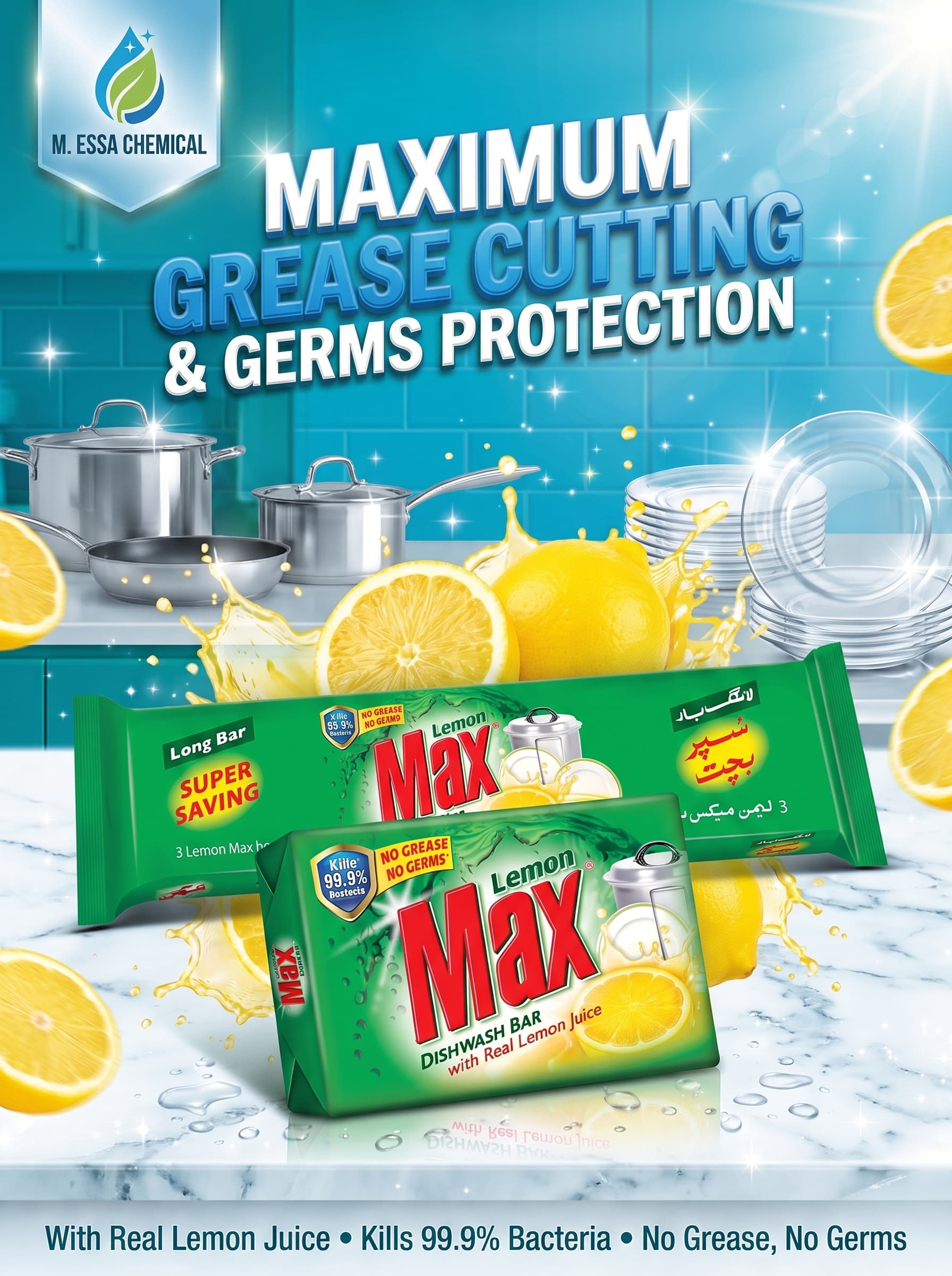 Lemon Max Dishwash Bar (Standard & 3-in-1 Long Bar)